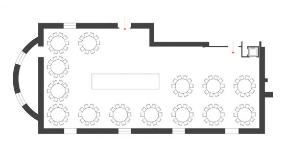 06 sala semplicitaperfetta letizia BUFFET1 560x296 1 Domus Pacis Hotel Assisi Perfect Joy and Simplicity Rooms