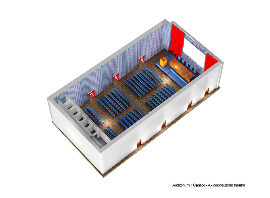 Auditorium Il Cantico disposizione theatre CONGRESSI ASSISI Domus Pacis Hotel Assisi Auditorium Il Cantico