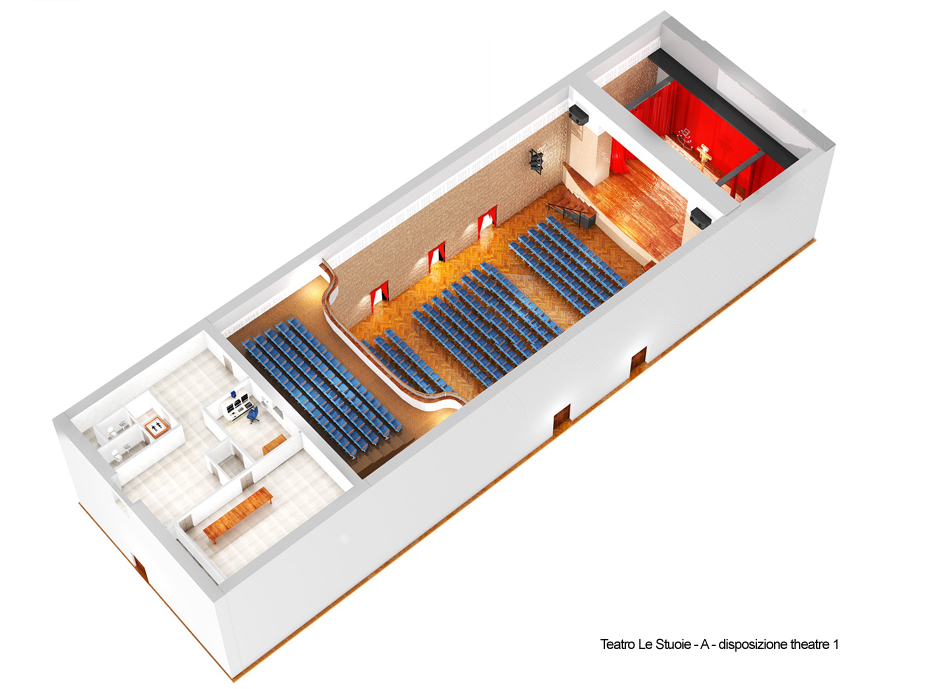 Teatro Le Stuoie Disposizione Theatre 1 sala congressi assisi Domus Pacis Hotel Assisi Conference Room Le Stuoie
