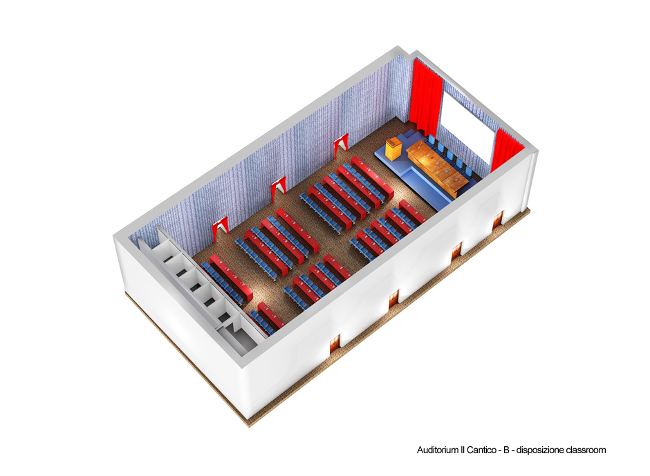 Auditorium Il Cantico disposizione classroom Domus Pacis Hotel Assisi Auditorium Il Cantico